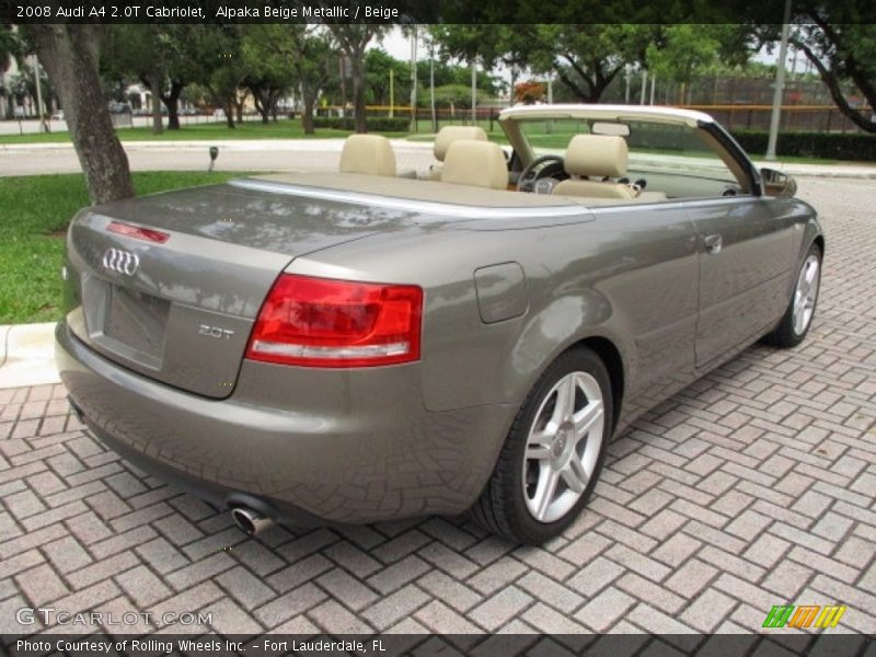 Alpaka Beige Metallic / Beige 2008 Audi A4 2.0T Cabriolet
