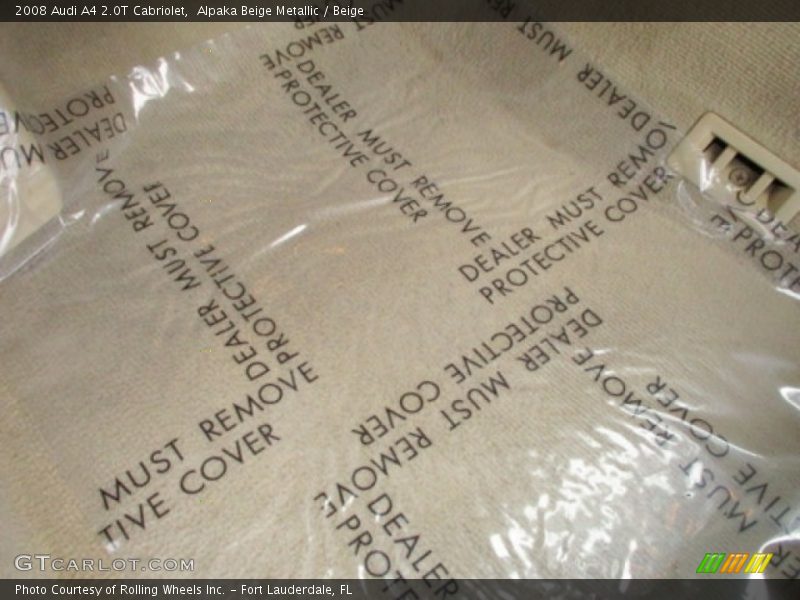 Alpaka Beige Metallic / Beige 2008 Audi A4 2.0T Cabriolet