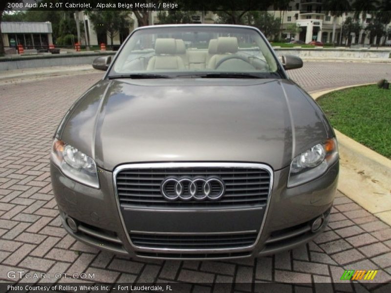 Alpaka Beige Metallic / Beige 2008 Audi A4 2.0T Cabriolet