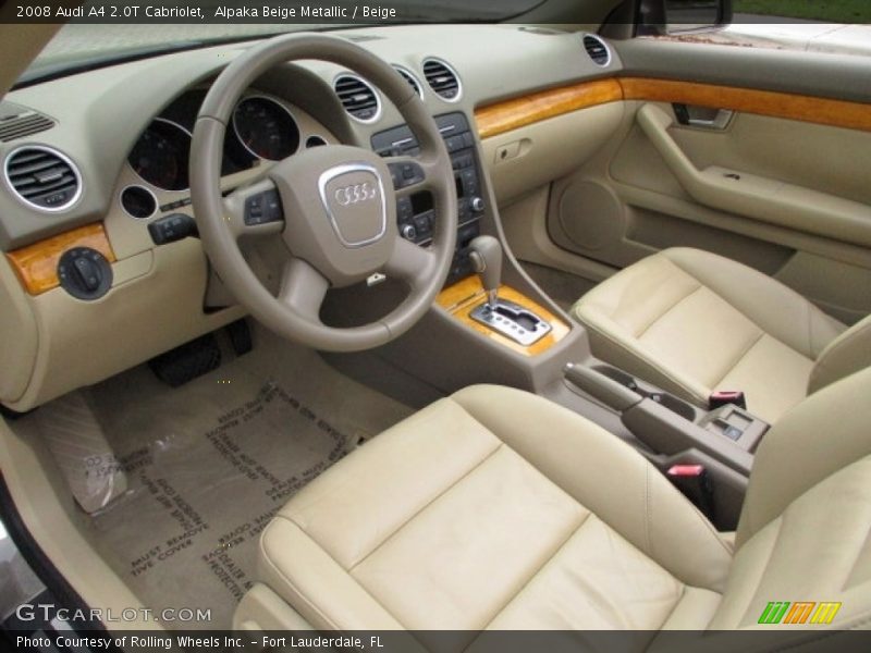 Alpaka Beige Metallic / Beige 2008 Audi A4 2.0T Cabriolet