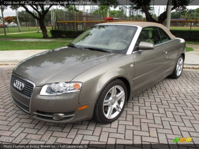 Alpaka Beige Metallic / Beige 2008 Audi A4 2.0T Cabriolet