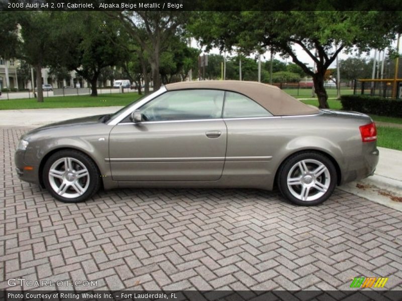 Alpaka Beige Metallic / Beige 2008 Audi A4 2.0T Cabriolet