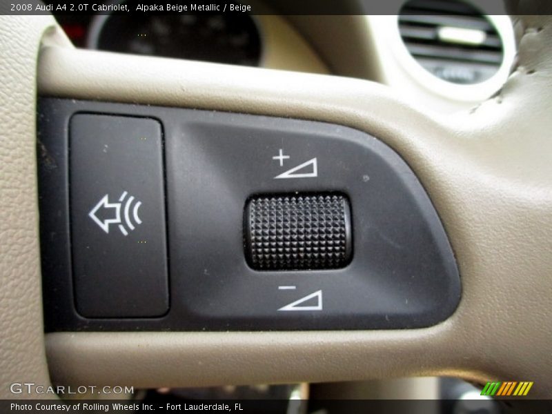Alpaka Beige Metallic / Beige 2008 Audi A4 2.0T Cabriolet