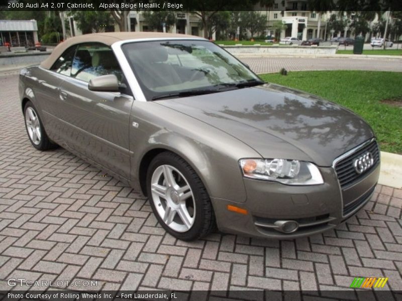 Alpaka Beige Metallic / Beige 2008 Audi A4 2.0T Cabriolet