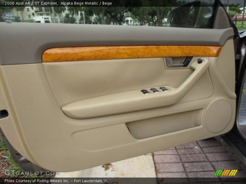 Alpaka Beige Metallic / Beige 2008 Audi A4 2.0T Cabriolet