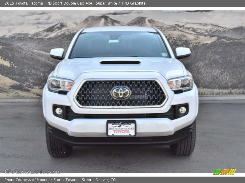 Super White / TRD Graphite 2019 Toyota Tacoma TRD Sport Double Cab 4x4