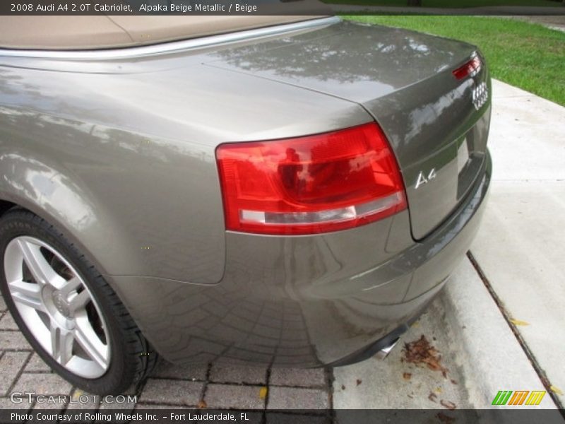 Alpaka Beige Metallic / Beige 2008 Audi A4 2.0T Cabriolet