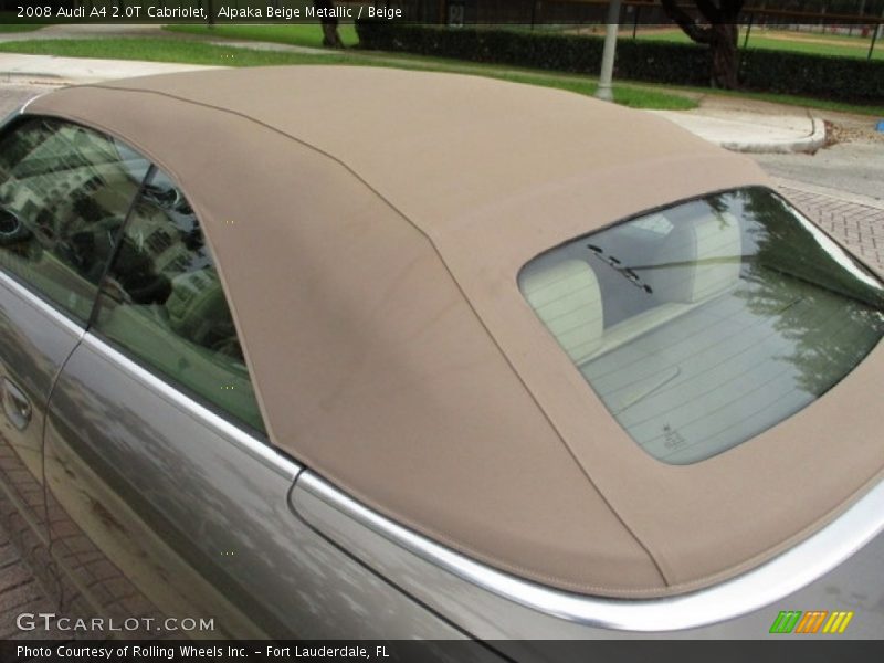 Alpaka Beige Metallic / Beige 2008 Audi A4 2.0T Cabriolet