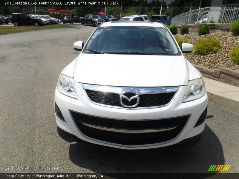 Crystal White Pearl Mica / Black 2011 Mazda CX-9 Touring AWD