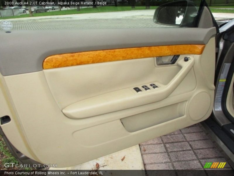 Alpaka Beige Metallic / Beige 2008 Audi A4 2.0T Cabriolet
