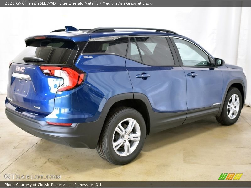 Blue Emerald Metallic / Medium Ash Gray/Jet Black 2020 GMC Terrain SLE AWD