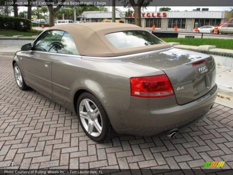 Alpaka Beige Metallic / Beige 2008 Audi A4 2.0T Cabriolet