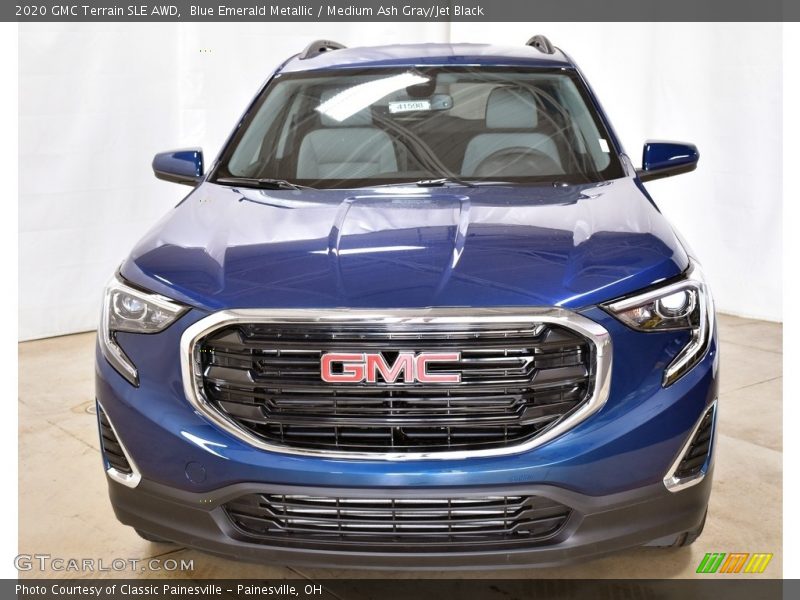 Blue Emerald Metallic / Medium Ash Gray/Jet Black 2020 GMC Terrain SLE AWD