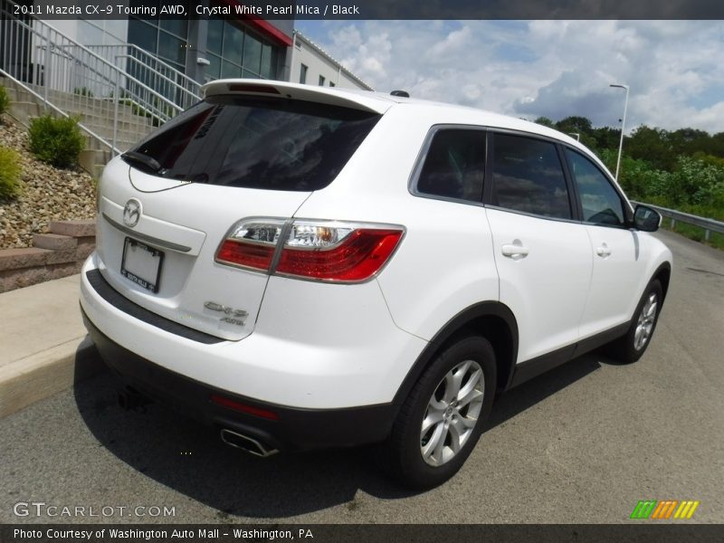 Crystal White Pearl Mica / Black 2011 Mazda CX-9 Touring AWD