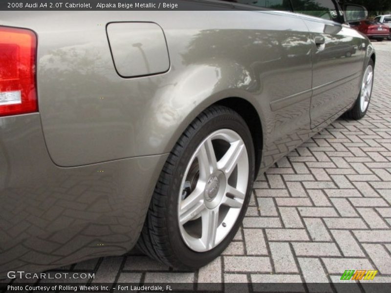 Alpaka Beige Metallic / Beige 2008 Audi A4 2.0T Cabriolet