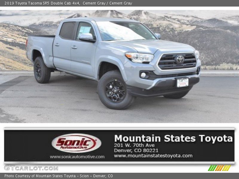 Cement Gray / Cement Gray 2019 Toyota Tacoma SR5 Double Cab 4x4