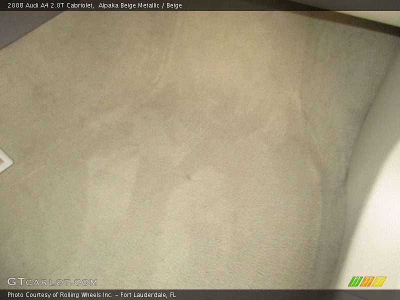 Alpaka Beige Metallic / Beige 2008 Audi A4 2.0T Cabriolet