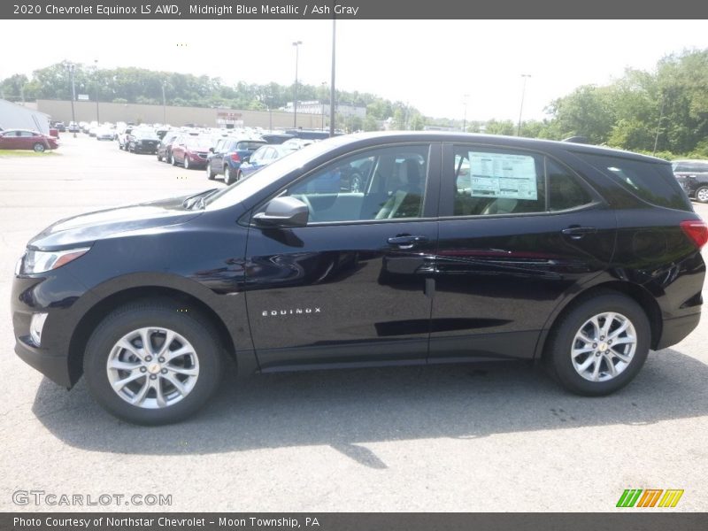 Midnight Blue Metallic / Ash Gray 2020 Chevrolet Equinox LS AWD
