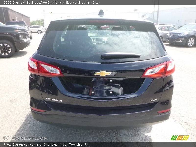 Midnight Blue Metallic / Ash Gray 2020 Chevrolet Equinox LS AWD
