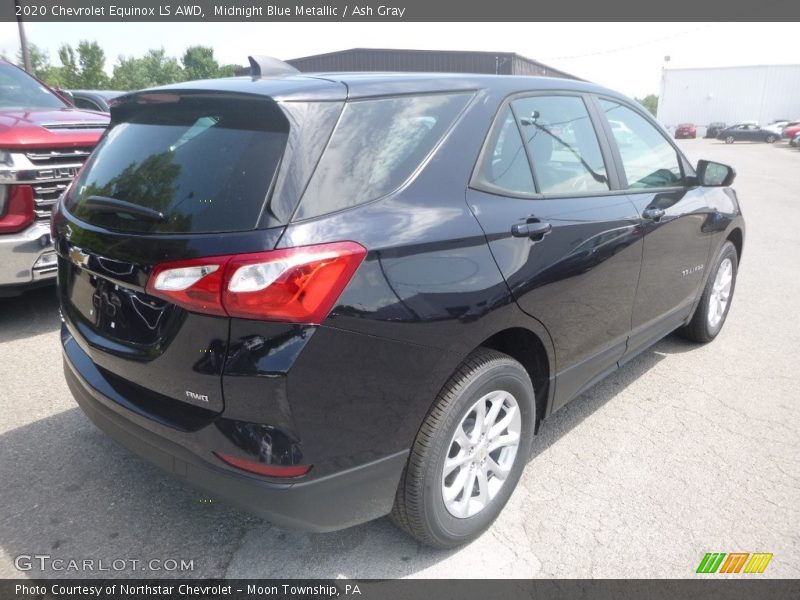 Midnight Blue Metallic / Ash Gray 2020 Chevrolet Equinox LS AWD