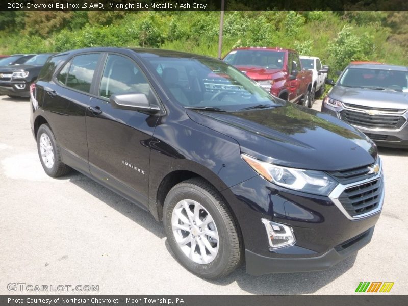 Midnight Blue Metallic / Ash Gray 2020 Chevrolet Equinox LS AWD