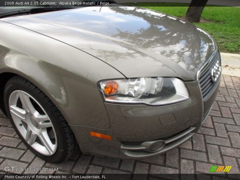 Alpaka Beige Metallic / Beige 2008 Audi A4 2.0T Cabriolet