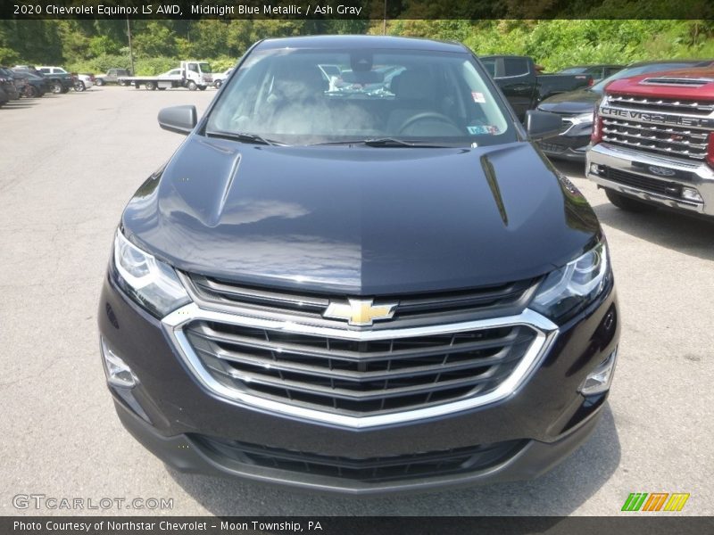 Midnight Blue Metallic / Ash Gray 2020 Chevrolet Equinox LS AWD