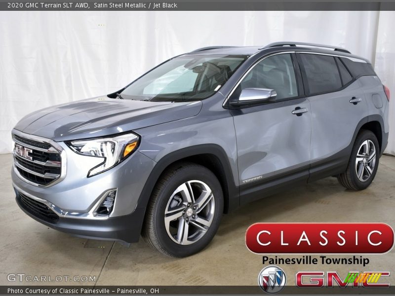 Satin Steel Metallic / Jet Black 2020 GMC Terrain SLT AWD