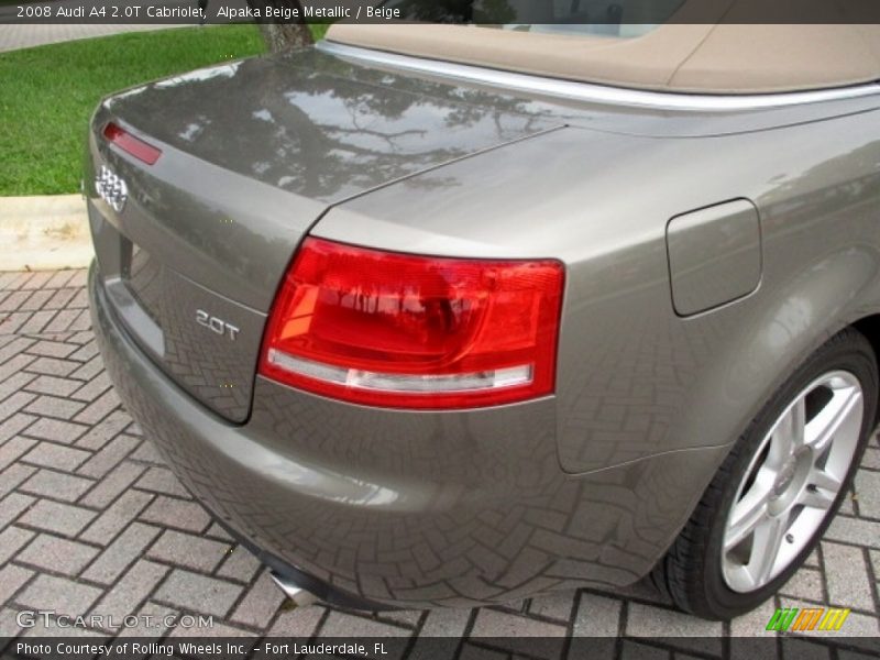 Alpaka Beige Metallic / Beige 2008 Audi A4 2.0T Cabriolet