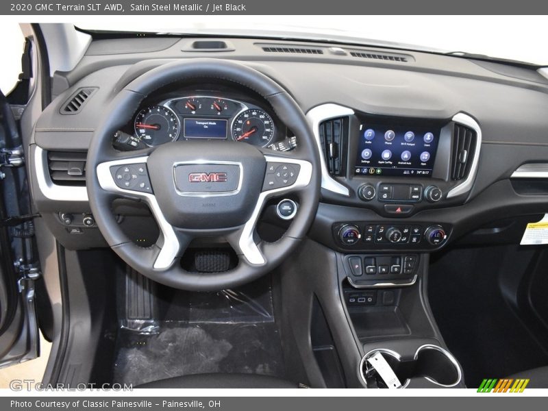 Satin Steel Metallic / Jet Black 2020 GMC Terrain SLT AWD