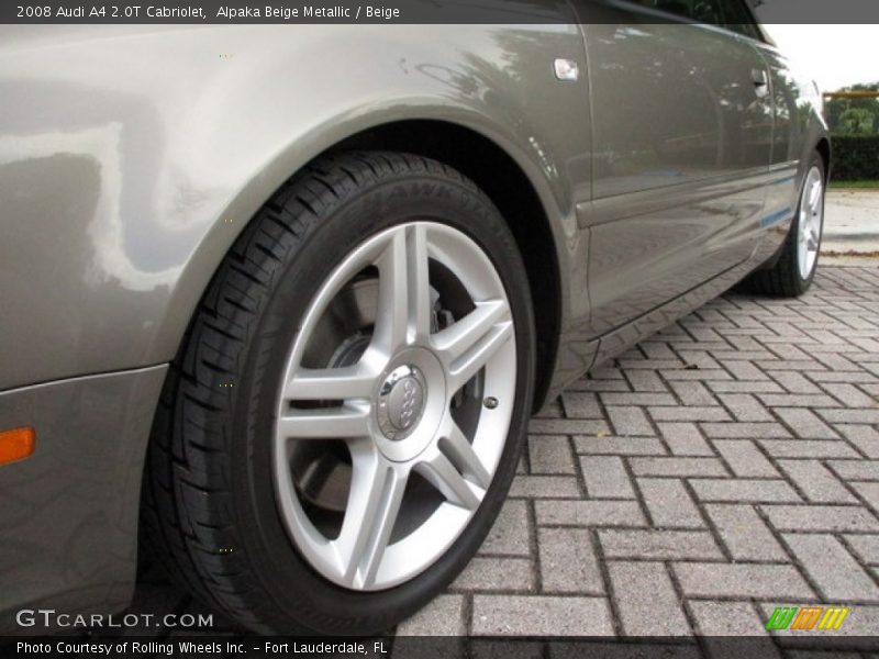 Alpaka Beige Metallic / Beige 2008 Audi A4 2.0T Cabriolet