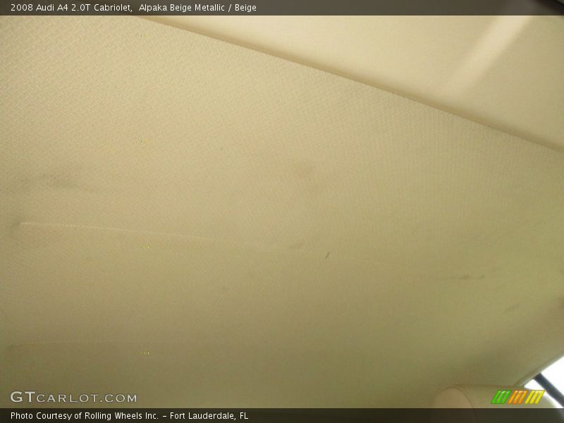 Alpaka Beige Metallic / Beige 2008 Audi A4 2.0T Cabriolet