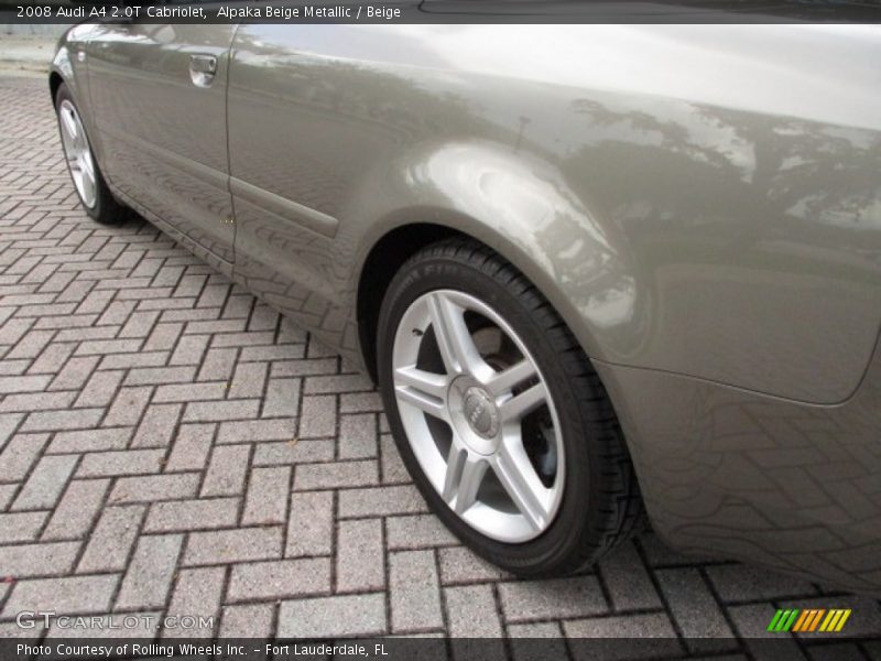 Alpaka Beige Metallic / Beige 2008 Audi A4 2.0T Cabriolet