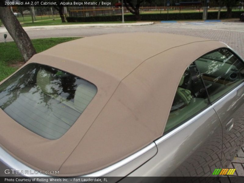 Alpaka Beige Metallic / Beige 2008 Audi A4 2.0T Cabriolet