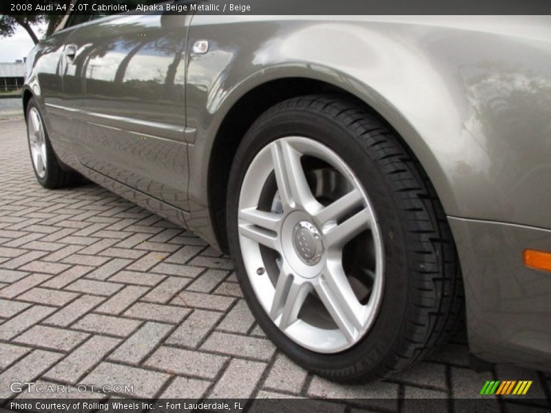 Alpaka Beige Metallic / Beige 2008 Audi A4 2.0T Cabriolet
