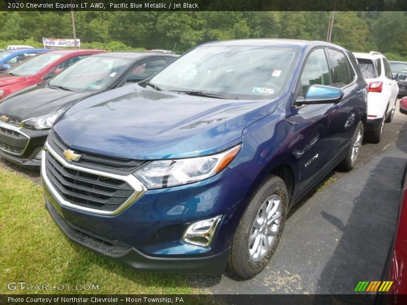 Pacific Blue Metallic / Jet Black 2020 Chevrolet Equinox LT AWD