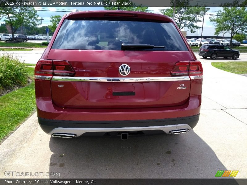 Fortana Red Metallic / Titan Black 2019 Volkswagen Atlas SE 4Motion