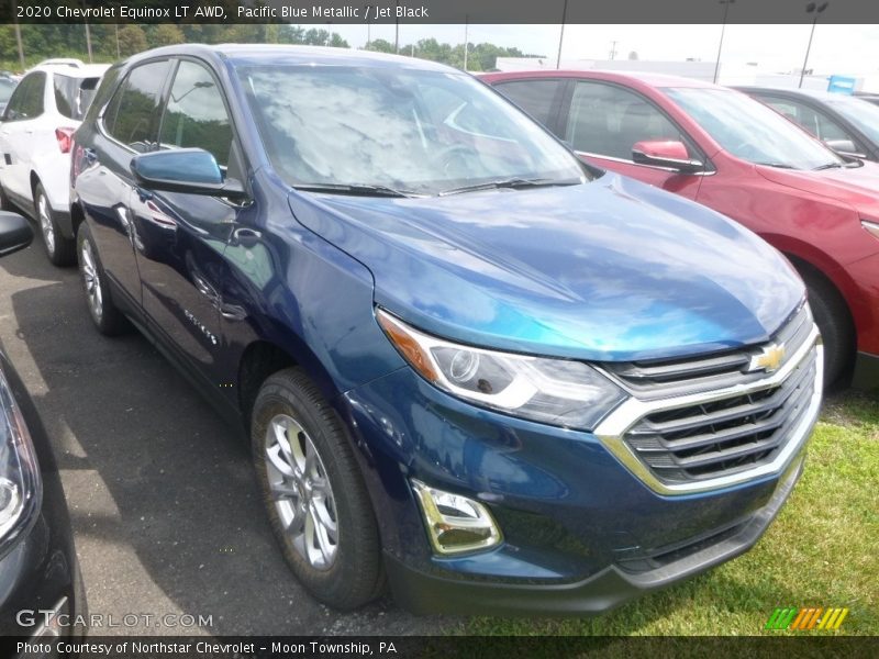 Pacific Blue Metallic / Jet Black 2020 Chevrolet Equinox LT AWD