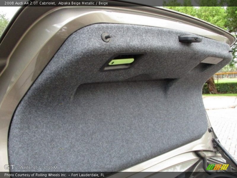 Alpaka Beige Metallic / Beige 2008 Audi A4 2.0T Cabriolet