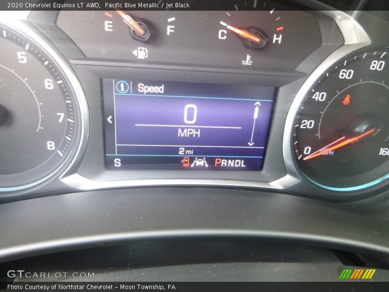 Pacific Blue Metallic / Jet Black 2020 Chevrolet Equinox LT AWD