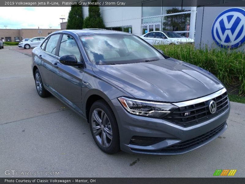 Platinum Gray Metallic / Storm Gray 2019 Volkswagen Jetta R-Line