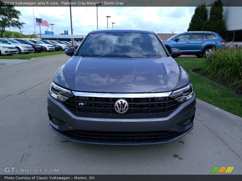 Platinum Gray Metallic / Storm Gray 2019 Volkswagen Jetta R-Line
