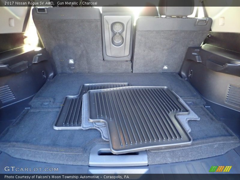 Gun Metallic / Charcoal 2017 Nissan Rogue SV AWD