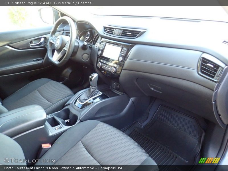 Gun Metallic / Charcoal 2017 Nissan Rogue SV AWD
