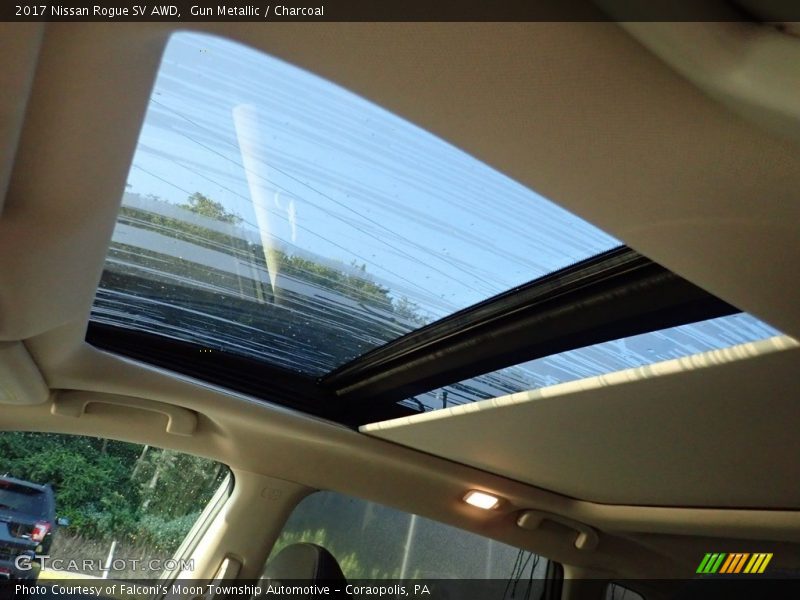 Gun Metallic / Charcoal 2017 Nissan Rogue SV AWD