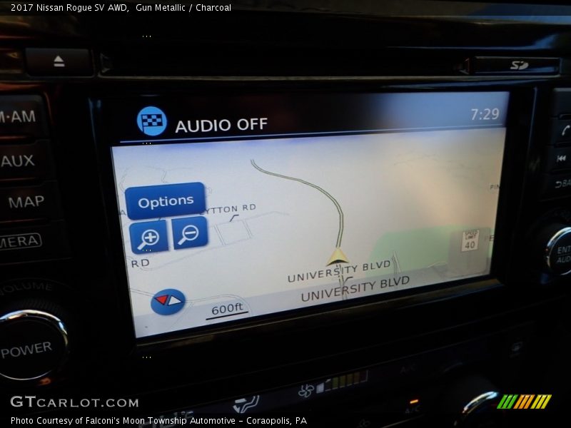 Gun Metallic / Charcoal 2017 Nissan Rogue SV AWD