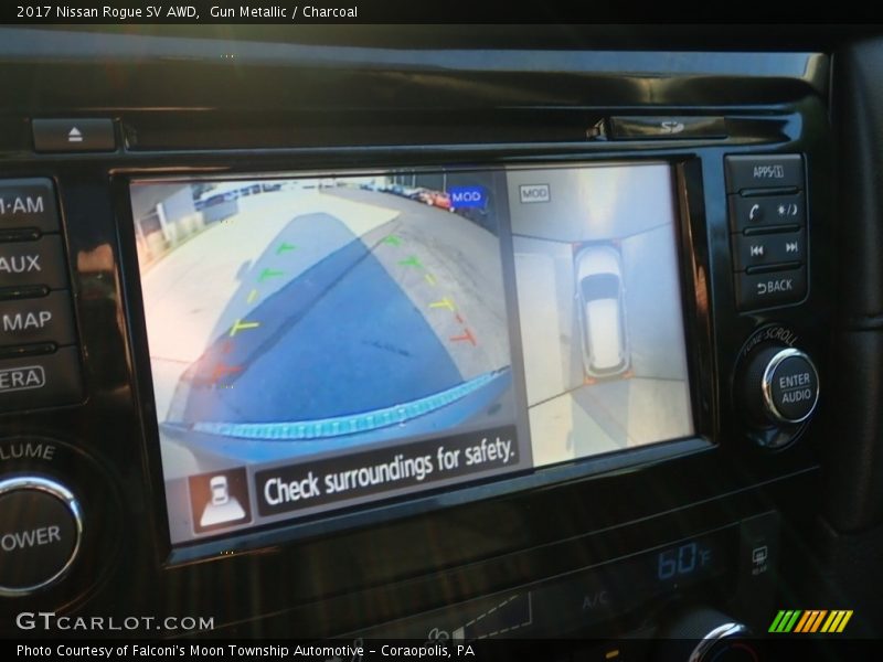 Gun Metallic / Charcoal 2017 Nissan Rogue SV AWD