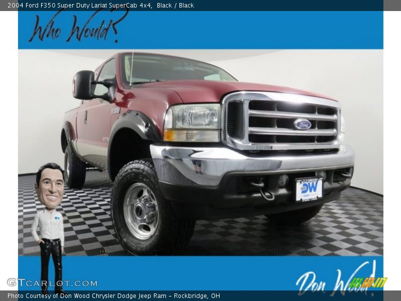 Black / Black 2004 Ford F350 Super Duty Lariat SuperCab 4x4