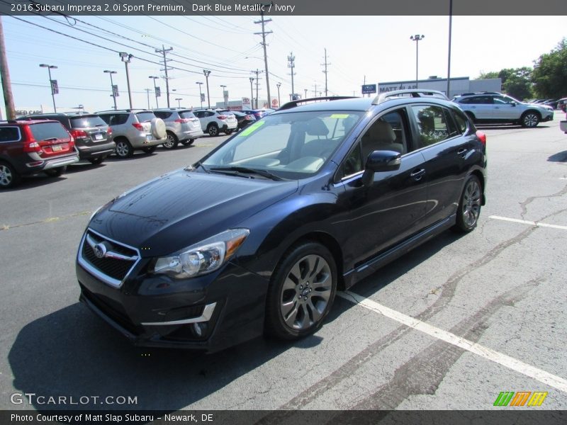 Dark Blue Metallic / Ivory 2016 Subaru Impreza 2.0i Sport Premium