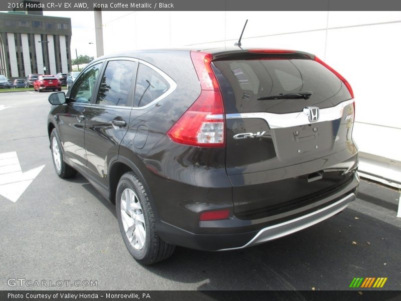 Kona Coffee Metallic / Black 2016 Honda CR-V EX AWD